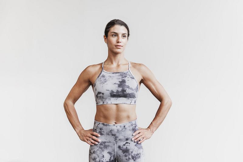 Olive Nobull High-Neck Sports Bra (TIE-DYE) Women's Sports Bra | CA M2234Q